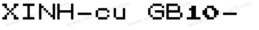XINH-cu GB10字体转换